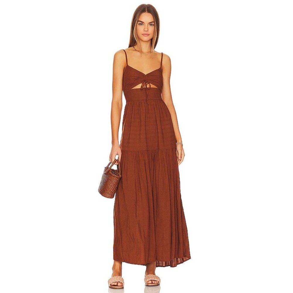 LSPACE Zuri Dress in Coffee Brown